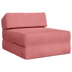 vidaXL Vouwbare Sofa Bed Roze 60 x 70 x 41 cm Stof, Verzenden, Nieuw