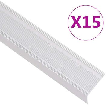 vidaXL Trapneuzen L-vormig 15 st 100 cm aluminium, Doe-het-zelf en Bouw, Verzenden, Nieuw