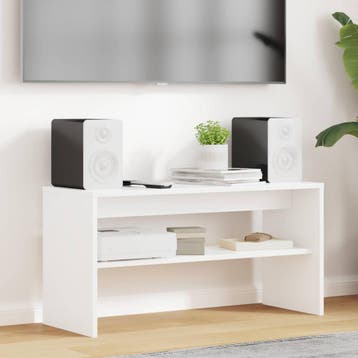 vidaXL TV Kast 80 x 30 x 40 cm Wit Bewerkt hout, Verzenden, Nieuw