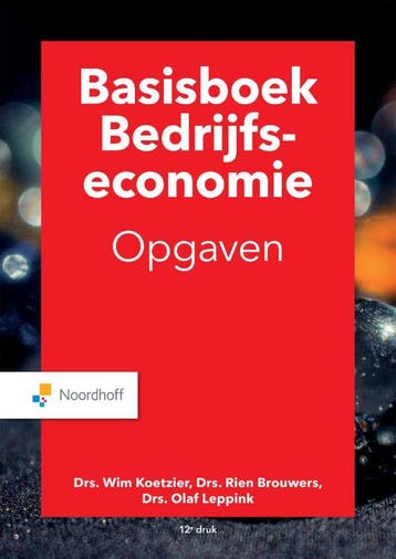 Basisboek bedrijfseconomie opgaven 9789001738266, Verzenden, M.P Brouwers