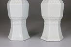 Paire de Vases en Porcelaine Blanc de Chine - Dehua -