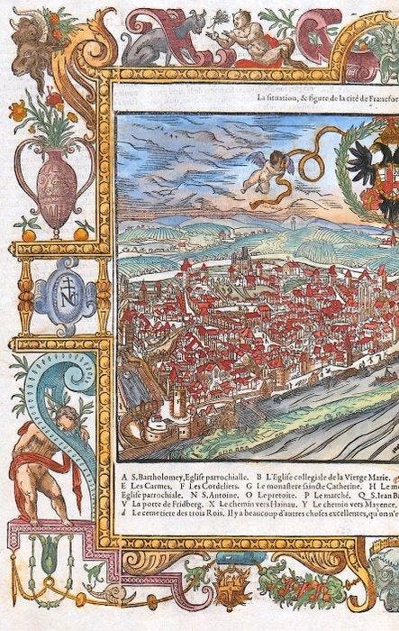 Duitsland - Frankfurt aan de Main; Belleforest - La, Boeken, Atlassen en Landkaarten