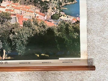 Aug. Bossaerts & fils - Affiche scolaire vintage – Monaco /