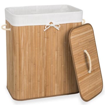 Wasmand incl. waszak - 100 L, beige, Verzenden