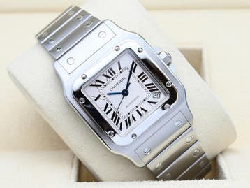 Cartier Santos Ref. 2823 Year 2009 (Box & Papers), Handtassen en Accessoires, Overige merken, Polshorloge, Ophalen of Verzenden