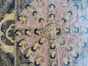 Thangka, Newari-stijl - Linnen - Tibet - Eind 20e eeuw