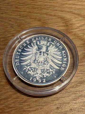 monde. Silver medal Kaiser Wilhelm König von Preussen 15 g