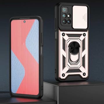 Xiaomi Redmi Note 11 - Armor Hoesje met Kickstand en Camera, Verzenden