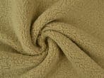 10 meter teddy bont - donkerbeige - Bouclé stoffen, Verzenden, 120 cm of meer, Beige, Polyester