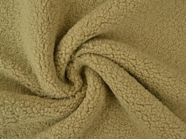 10 meter teddy bont - donkerbeige - Bouclé stoffen, Hobby & Loisirs créatifs, Tissus & Chiffons, Envoi