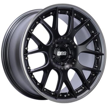 BBS CH-RII 20x9.5 5x112 ET25 Satin Black Center Platinum Lip, Ophalen of Verzenden