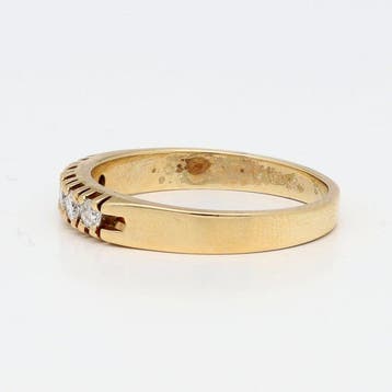 Bague - 18 carats Or jaune Diamant (Naturelle) -