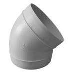 Kunststof bocht 45 graden - aansluitmaat Ø 150mm, Verzenden, Nieuw