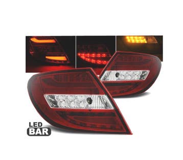 Feux Arrière Pour Mercedes Classe C W204 07-11 Led Bar Rouge, Verzenden, Nieuw