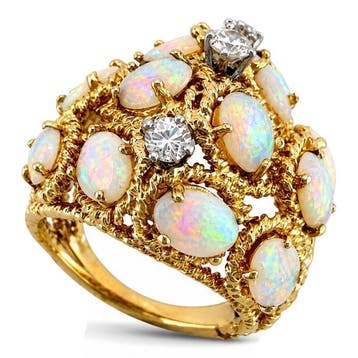 Bague - 18 carats Or jaune, Bague exclusive en or jaune 14K