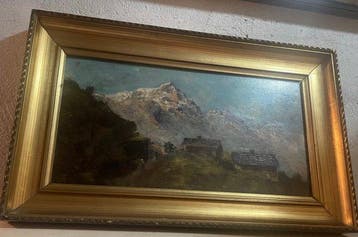 Giacinto Bo (1832-1912) - Paesaggio di montagna