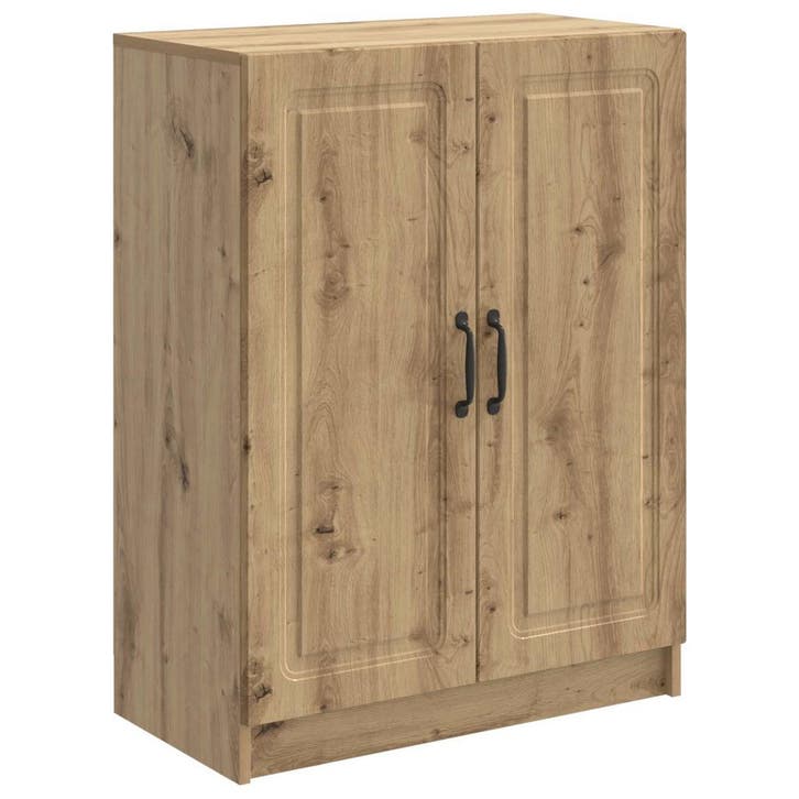 vidaXL Dressoir Artisanaal eiken 66 x 34,5 x 87 cm Bewerkt, Huis en Inrichting, Kasten | Dressoirs, Nieuw, Verzenden