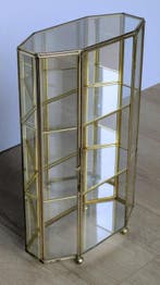 Vitrinekast - Kast der curiositeiten van messing en glas -, Nieuw