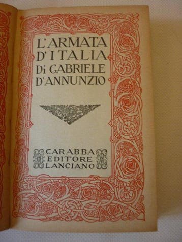 Italie - Gabriele DAnnunzio livre LArmée dItalie -