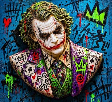 The Joker - Jacon Art - Three Jokers - One Action - 1/7, Nieuw