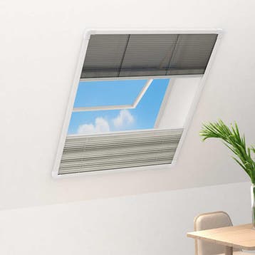 vidaXL Raamhor plissé met verduistering 80x120 cm aluminium, Doe-het-zelf en Bouw, Verzenden, Nieuw