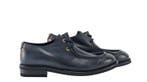 TESTONI - 8 UK - 42 IT - Derby Moc-Toe Shoes Blue Calf &, Nieuw