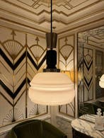 Lustre - Verre, Métal, Bois, Antiek en Kunst