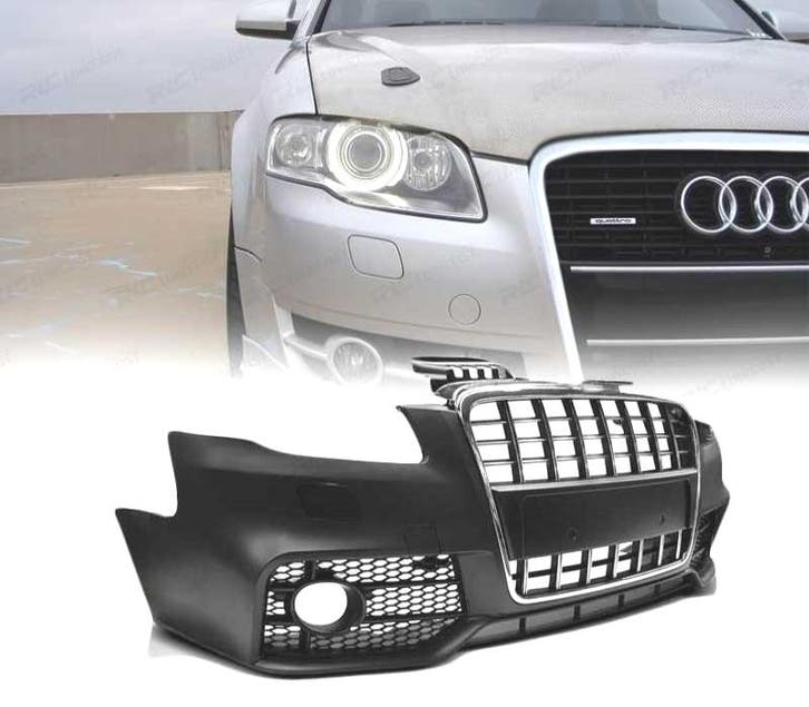 Pare Chocs Frontal Pour Audi A4 B7 04-08 Look S-Line Chromé, Autos : Pièces & Accessoires, Carrosserie & Tôlerie, Envoi