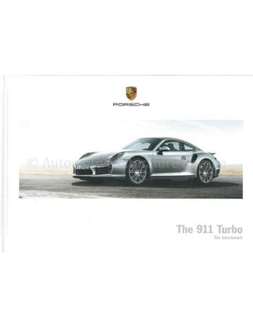 2015 PORSCHE 911 TURBO HARDCOVER BROCHURE ENGELS, Nieuw