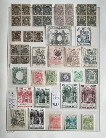 Spanje en koloniën 1877/1969 - Parketten - Voor Parketten -, Postzegels en Munten, Gestempeld