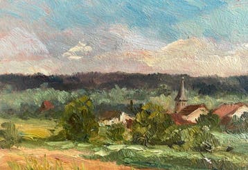 Dieter Wulff (1929-2010) - Dorflandschaft