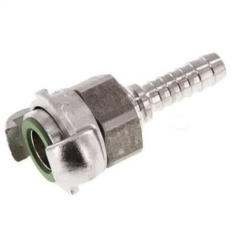 RVS DN 10 DIN 3238 Compressor Klauwkoppeling met 13 mm, Verzenden