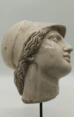 sculptuur, Testa di Atena - 38 cm - marmerstof