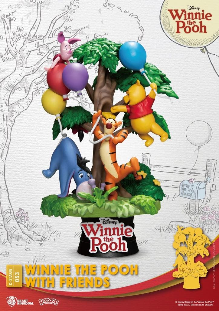 Disney D-Stage PVC Diorama Winnie The Pooh With Friends 16 c, Verzamelen, Disney, Nieuw, Ophalen of Verzenden