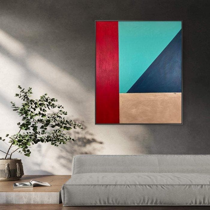 Enzo Affaticati - TEXTURED LINES . XXL, Antiquités & Art, Art | Objets design