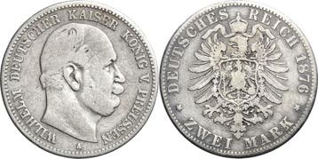 2 Mark 1876 Pruisen Wilhelm I 1861-1888, Verzenden