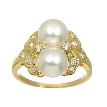 Mikimoto - Bague - 18 carats Or jaune, Nieuw