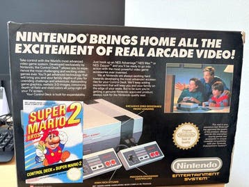 Nintendo - Nes - Nes Mario 2 sticker uitvoering + Super