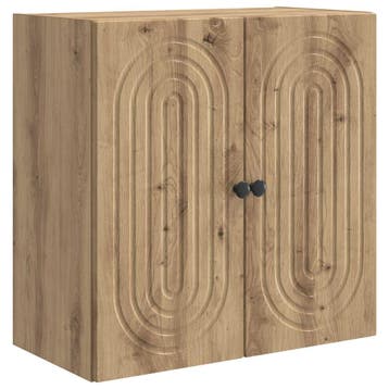 vidaXL Wandkast Artisanaal eiken 59 x 31 x 60 cm Bewerkt, Verzenden, Nieuw
