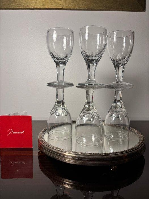 Le Creusot (Baccarat / Saint Louis) - Drinkset (6) - Kristal, Antiek en Kunst, Curiosa en Brocante