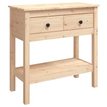 Grenen sidetable 75cm | Retour deal | Knallerprijs, Huis en Inrichting, 50 tot 100 cm, Verzenden, Klassiek, Zo goed als nieuw