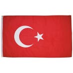 Turkse vlag 90x150cm, Verzenden, Nieuw