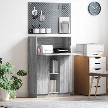 vidaXL Bureau Grijs Sonoma Bewerkt hout 71.5 x 31.5 x 106.5, Verzenden