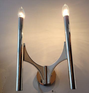 Sciolari Roma - Gaetano Sciolari - Lampe murale - Modèle 105, Antiek en Kunst