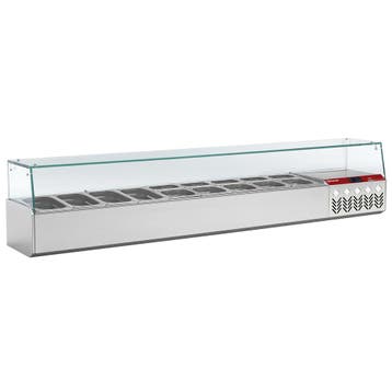 Gekoelde structuur GN 9x1/4, met rechte ruit, Verzenden, Nieuw in verpakking, Koelen en Vriezen