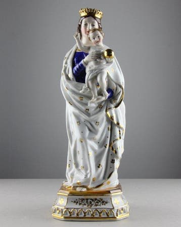 Sutherland & Sons - Beeldje - Madonna met kind - Porselein