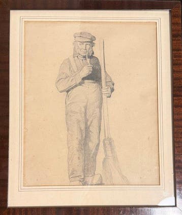 Eugène Romain Van Maldeghem (1813-1867) - L’Homme au balai –