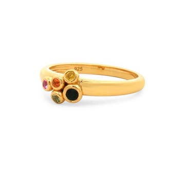 Zonder minimumprijs - Ring Zilver - 0.17ct. tw. Saffier -