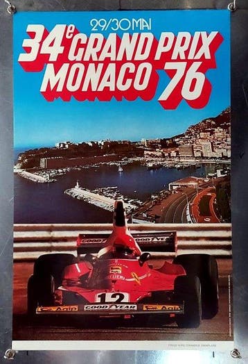 Bob Martin - 34e Grand Prix Monaco F1 - Niki Lauda - Bob