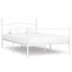 vidaXL Bedframe met lattenbodem metaal wit 140x200 cm, Huis en Inrichting, Slaapkamer | Bedden, Verzenden, Nieuw